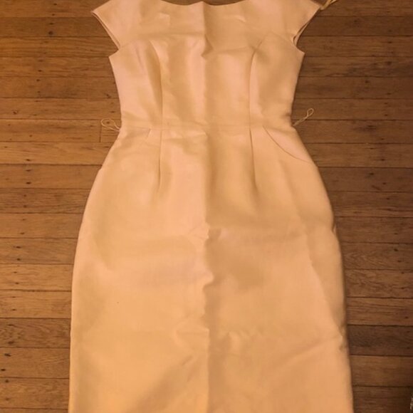 Talbots Gold Dress with Sequined Belt; Pre-Owned; Excellent Condition; GORGEOUS - Picture 1 of 15